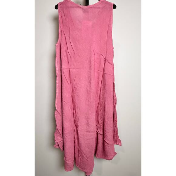 Women Ladies Sleeveless Tie-dye Beach Summer Sundress
Flare Asymmetrical Design - Picture 3 of 4